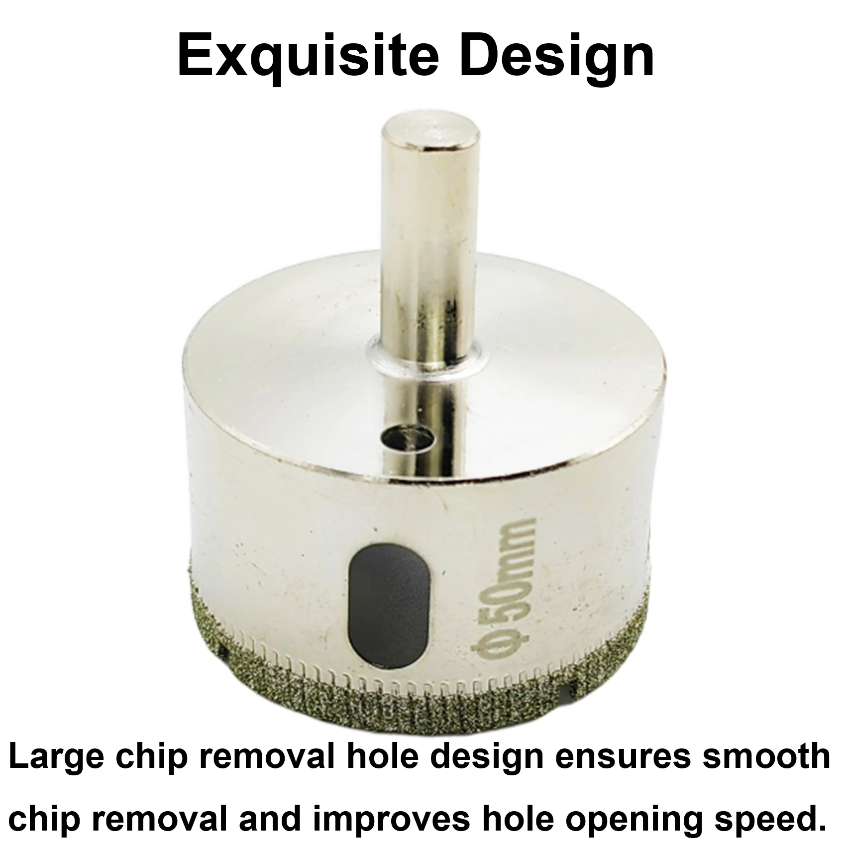 SUGETOOLS 10pcs High Quality M6 - M68 Round Shank Diamond Hole Saw Drill Bit Set for Glass Tile