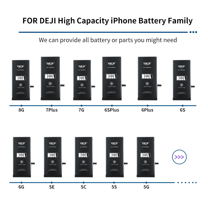 DEJI polymer replacement battery for iphone 6s high quality best cell phone battery 2200mAh