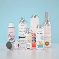 China supplier wholesale Empty Cosmetic Silver Aluminum lid Silver Aluminum Bottle for essential oils 50-1000ml for Lotion