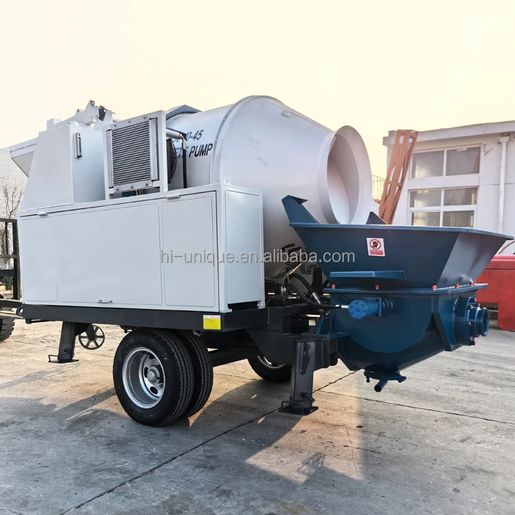 Dry mortar concrete mixer pump concrete mixers pump parts mobile concrete pumps and mixer with cheap price
