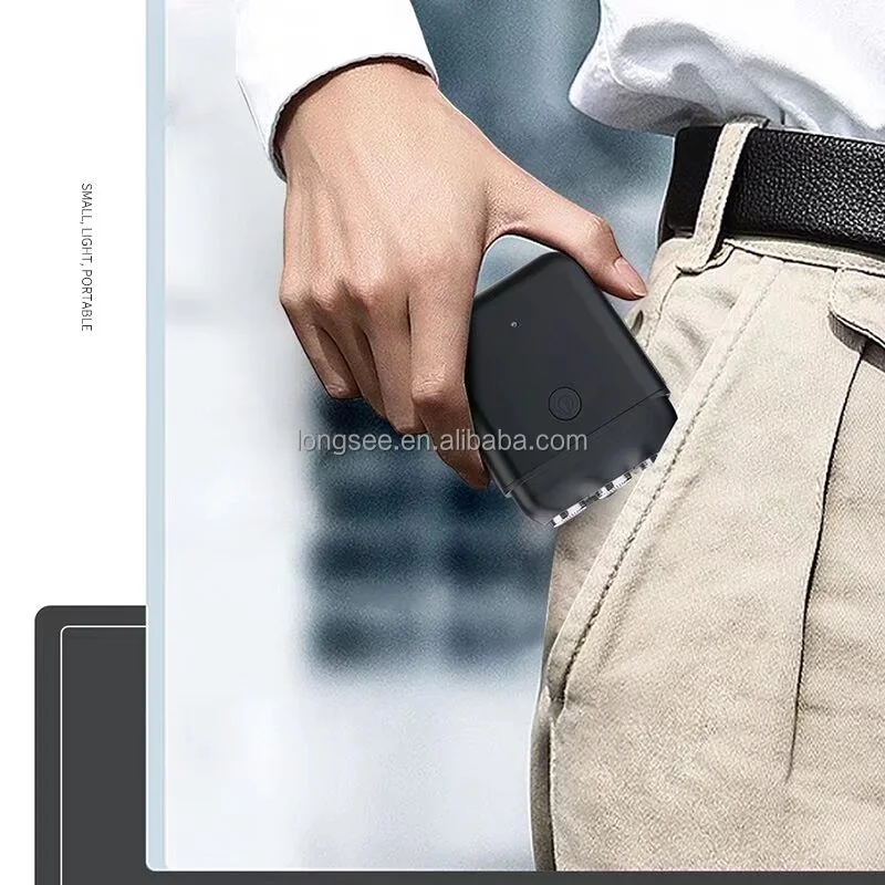 Best quality Convenient Mini Portable small electric razor washable pocket size rotary shaver Factory Wholesale trimmer
