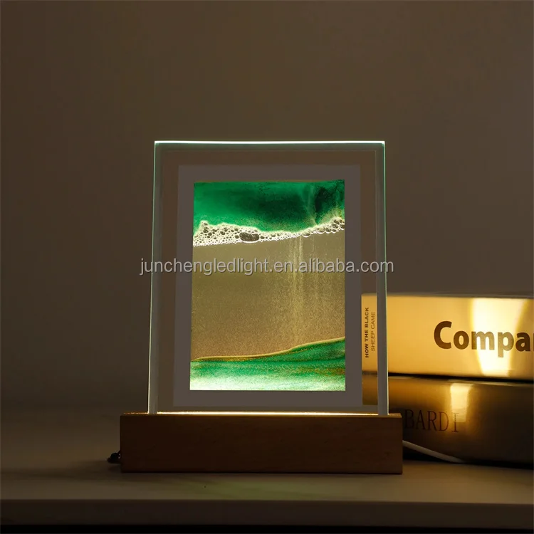 USB Novelty 3D Night night light motion Hourglass
