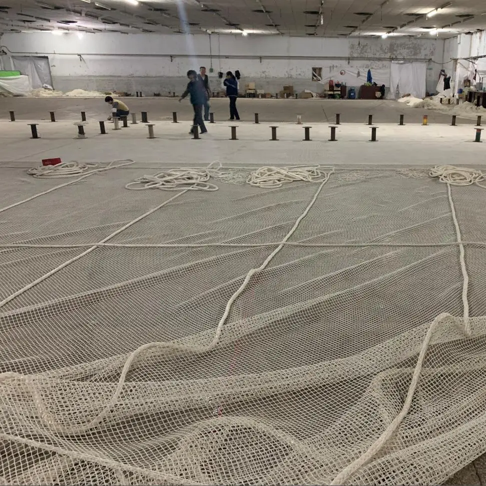 UHMWPE knotted fishing farming cage net
