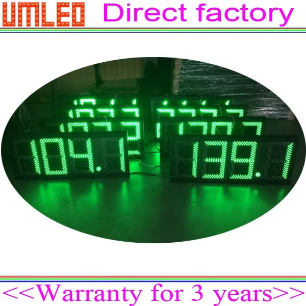 Outdoor Waterproof RF Remote Control RGB LED Gas Pump Topper Digital Signage and Displays for Prices Signs