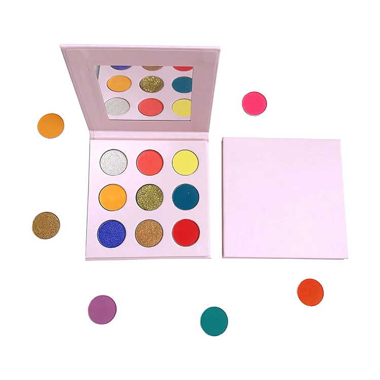New Colorful Pigmented  Diy Vegan Nude Makeup Eyeshadow Palette Private Label Custom Eyeshadow Palette Eye Shadow Wholesale
