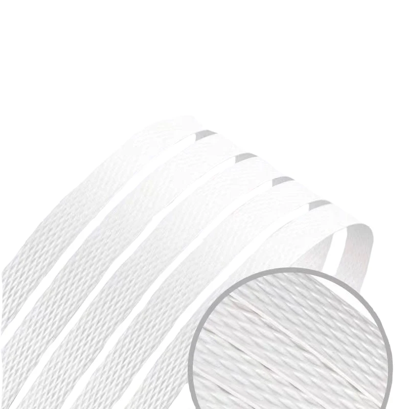 Strength 6000daN 19mm Wide Printable Heavy Duty Packaging Strapping Banding White Polyester (PET) Strapping Pallet Strap Coil