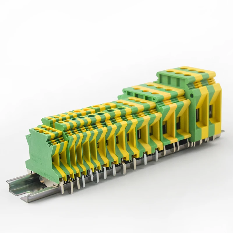 WBO pluggable USLKG-16/35 pin screwless brass earth terminal blocks electrical wire connector with holding screw