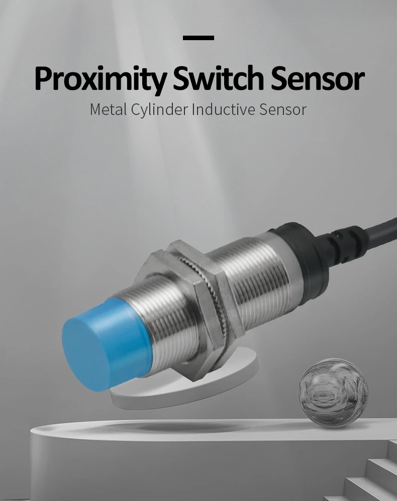 IM18 Proximity Switch Inductive Proximity Sensor Detection Switch NPN/PNP NO NC 1-18mm Detection Distance Metal Sensor Switch