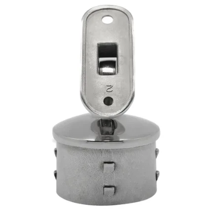 Easy To Install Adjustable Movable Head Stainless Steel Stair Handrail Column Fixed Support Frame Pipe Bracket Post Drilling