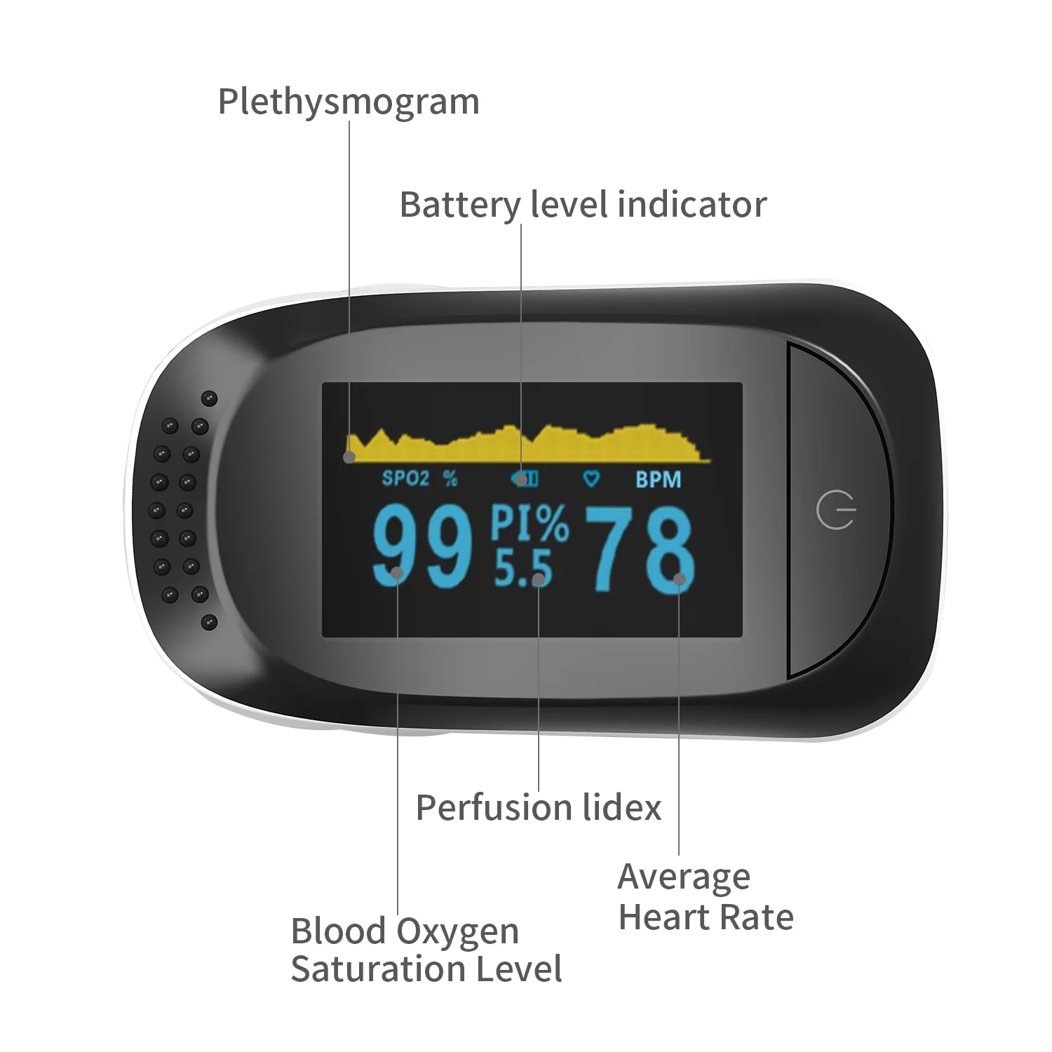 
Portable Smart Digital Fingertip pulse oxymeter High Quality Wireless Fingertip Pulse Oximetro 