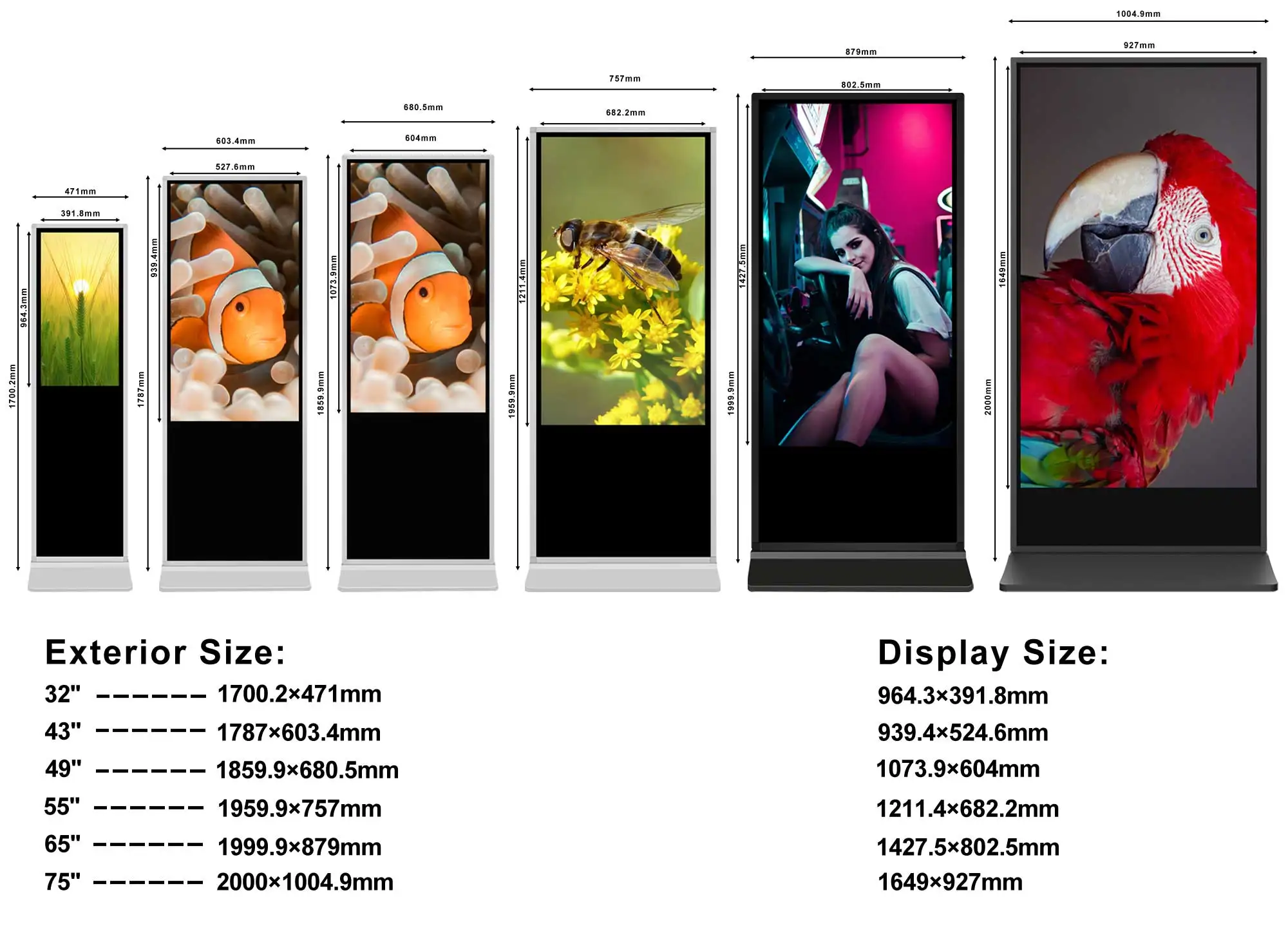 Floor Standing Vertical Interactive Digital Signage Totem Lcd Tv Touch Screens Kiosk Advertising Display For Advertising