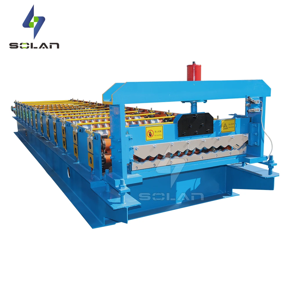Steel Corrugated Sheet Metal Machine Corrugated Sheet Roll Forming & Press Machine for Roof Tile Core Components Roller