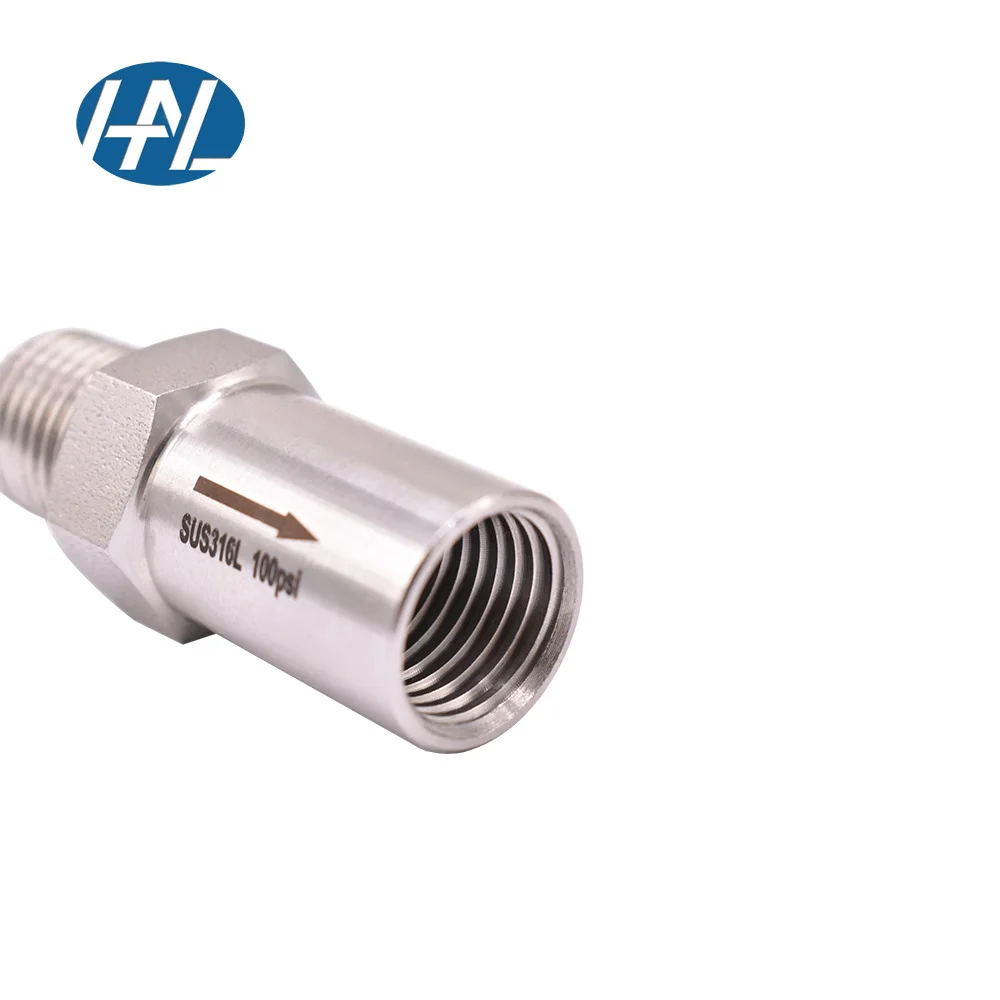 SS316L  stainless steel Inline pressure relief valve safety valves