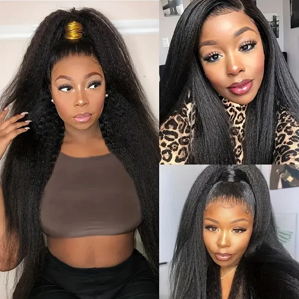Kinky Straight Bundle Deal Wholesale Unprocessed Human Hair Bundles Natural Black Color Human Hair Extensions Double Drawn