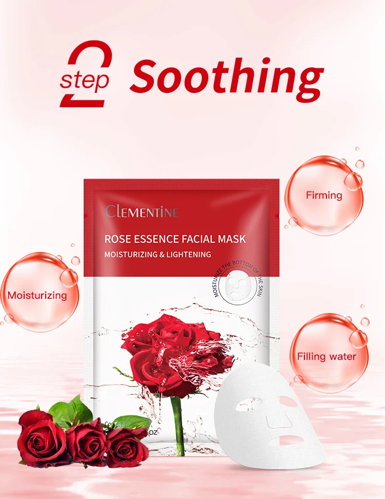 Custom Private Label Korean Whitening Moisturizing Face Maskss Fruit Beauty Face Mask sheet Sheetmask Skin Care Facial Mask