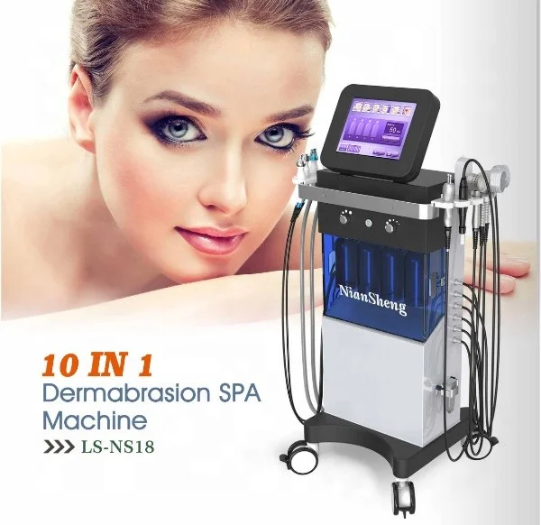 Niansheng 10 in 1 dermabrasion Water aqua oxygen hydra cleaning Hydrofacials microdermabrasion facial machine
