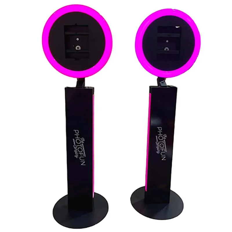 2024 Hot Sale Portable Selfie Led Ipad Photo Booth Selfie Video Free Accessories Ipad Photo Booth Mawer
