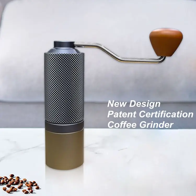 New Style Kitchen Tools Adjustable Removable Handle Portable burr Stainless Steel Coffee Mill Grinder Manual