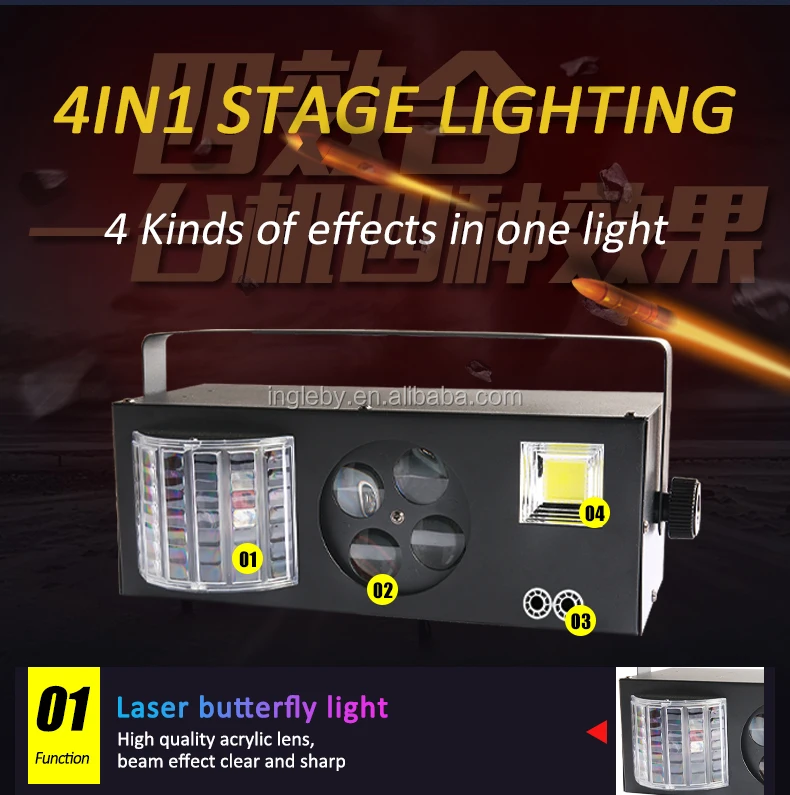 Programmable Laser Dj Club Party Stage Lighting Led Club Decoration DMX512 Strobe Dancing Light Lamps Sound Activated