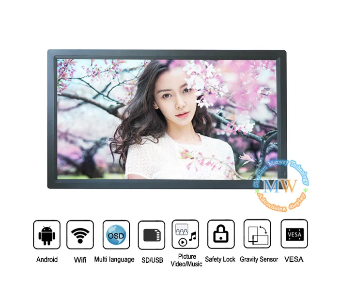  Android Wifi 32 дюйма Full Hd Lcd 30 цифровые фото рамки с картинкой видео