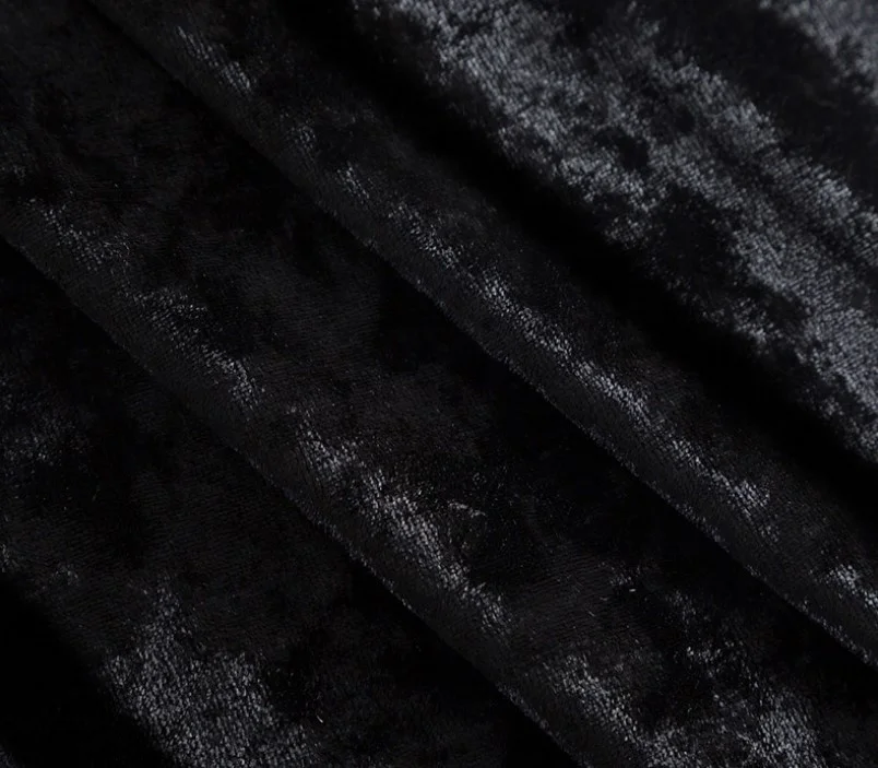 Ice Strip Silver Wave Polyester Crushed Velvet Upholstery Cushion Fabric Draping Velour Custom