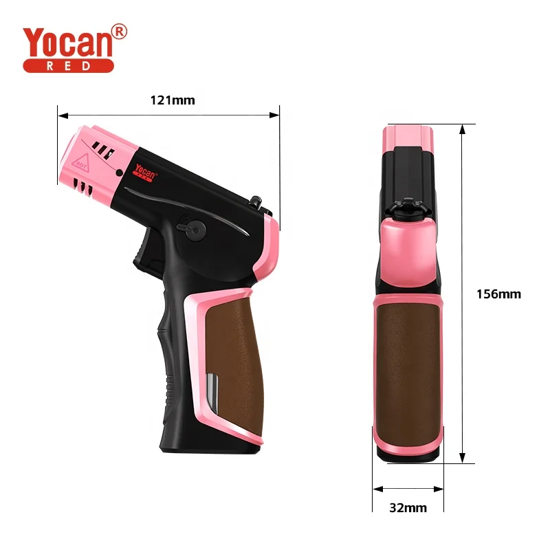 Outdoor Barbecue Handheld Gas Torch Heating Baking Lighters Waterproof High Temperature Flamethrower Torch