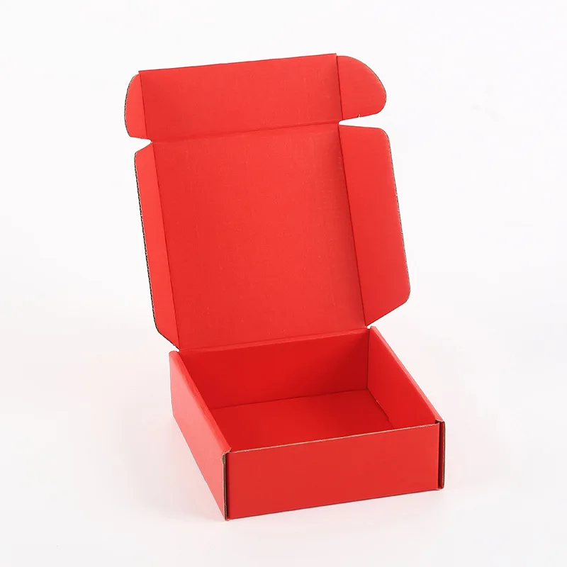 Wholesale Three-Layer corrugated top tuck Packaging Jewelry Express Logistics Folder cosmetic mailing box