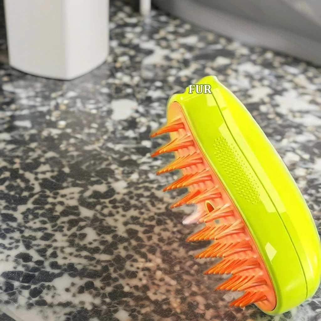 Steamy Cat Brush Pet Steamy Brush Grooming Hair Massage Comb Self Cleaning Hair Remover Electric Spray Steam Cat Hair Brush