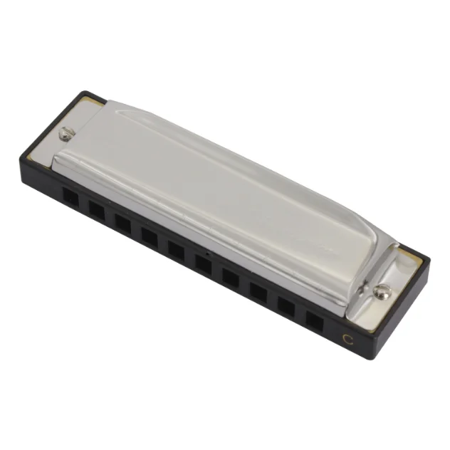 Hot Sale Mini Harmonica with Pocket Silver Diatonic 10 Holes Key of C for Beginners with Custom OEM Laser Logo