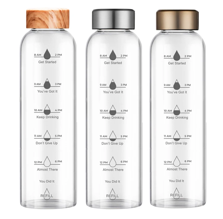 Factory wholesale glass water bottles sports drinking bottles automotive Water cup drinkware tumbler  glass bottle