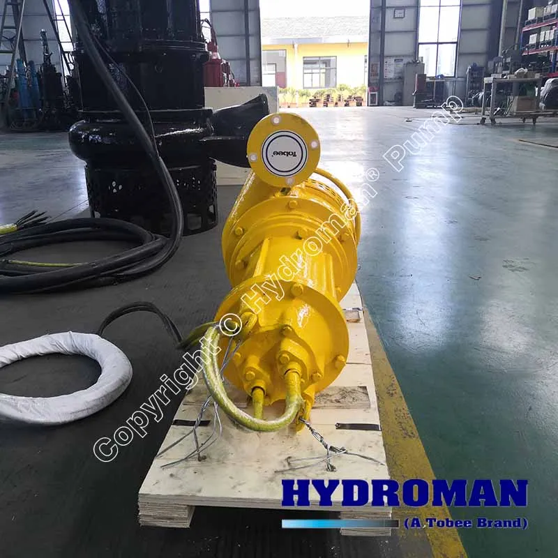 Hydroman Submersible Explosion-proof Sand Dredging Pump to Handling Minerals and Bentonite
