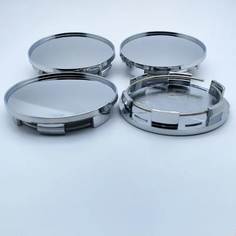 Chrome 68mm Wheel Center cover Car Hub cover Custom Logo 65mm 2.55 inch Aluminum Badge Stickers