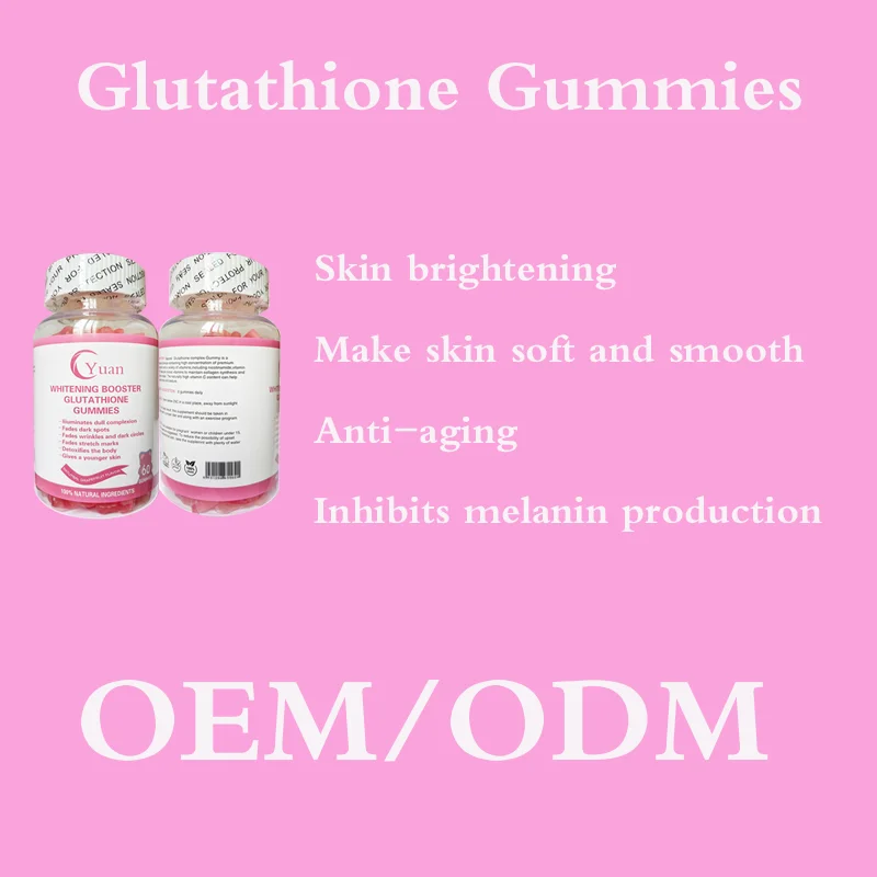 OEM/ODM Vegan Effective Skin Lightening  l-glutathione Collagen skin brightening vitamin Gummy Candy