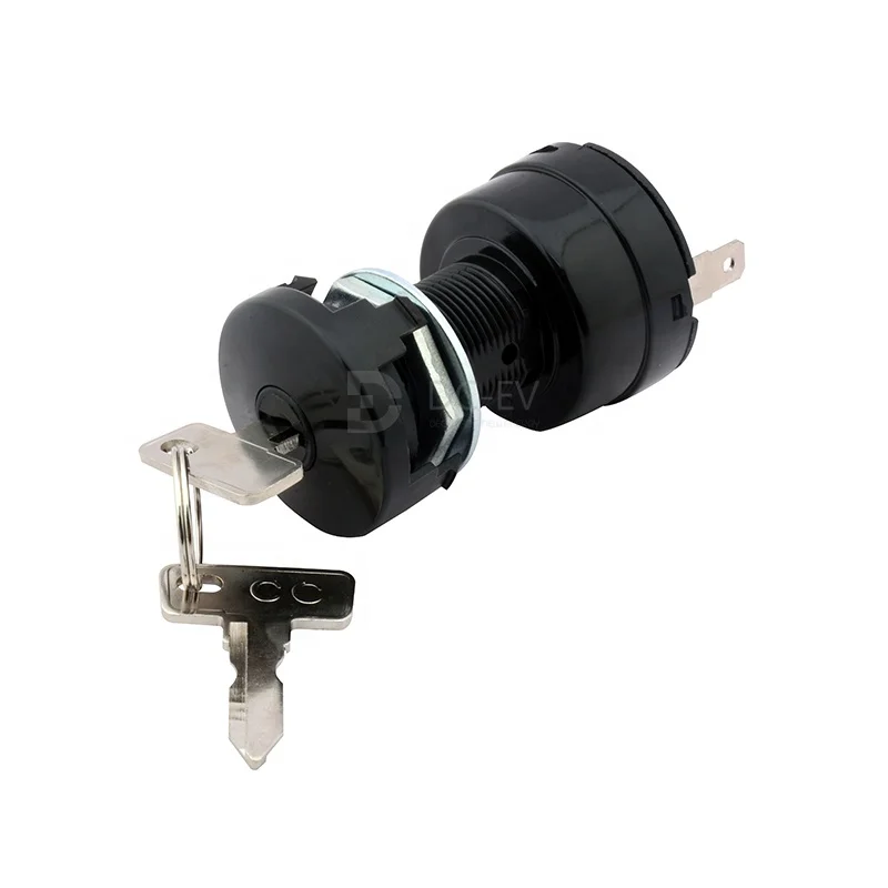 Club Car DS Golf Cart Key Switch Golf Cart Gas 1984-1995 4 Terminals 2615, Keys-15 & w/ 3 Keys,1012415/2615
