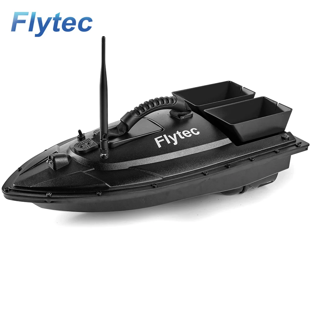 Flytec 2011-5 Electric RC Fishing Bait Boat, 1.5KG Loading Double Silos 500M Remote Control Bait Boat For Lakes,Rivers Fishing