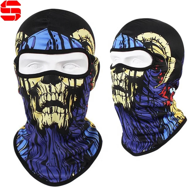 Wholesale Ski Mask Elastic Balaclavas Custom Logo Sublimation Print Balaclava for promotion