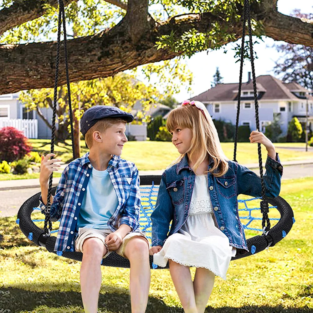 Giant Garden Flying Saucer Web Swing with Swivel