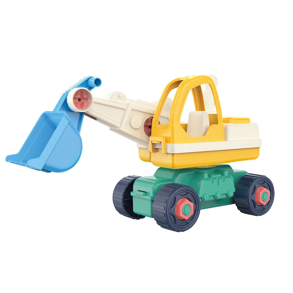 Funny Take Apart Engineering Vehicle Toy Car Build Kit STEM Toy With Working Drill for Boys & Girls