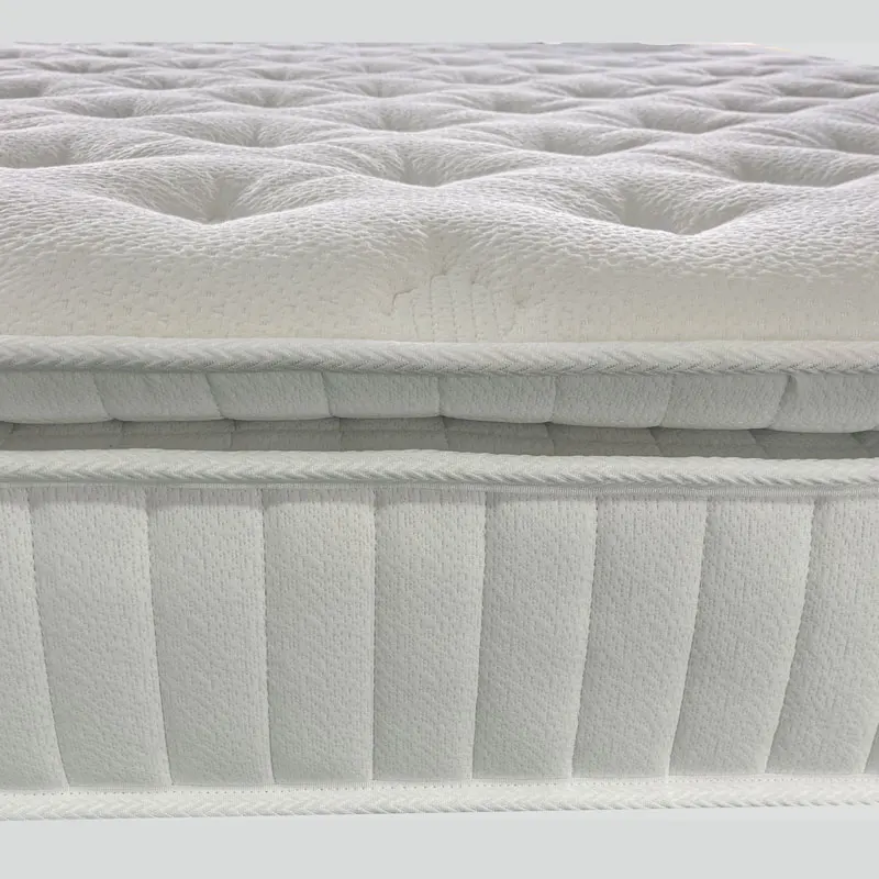 2022 5 star hotel queen hybrid memory foam pocket spring bed pillow top mattress Japanese Chinese luxury court