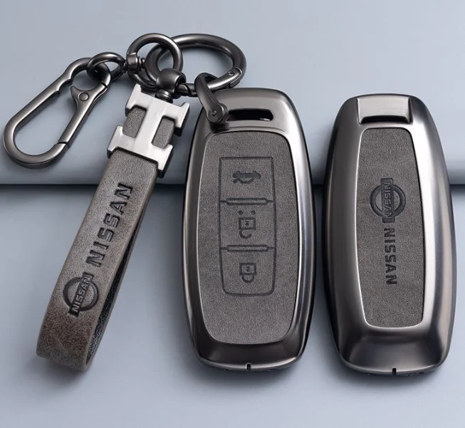 High quality auto parts accessories for nissan teana 2018 zinc alloy metal car remote key case holder fob cover