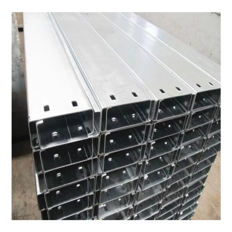 Solar Panel PV Mounting C Channel Carbon Steel Rails U Mounting Rails Solar Steel Mounting Bracket