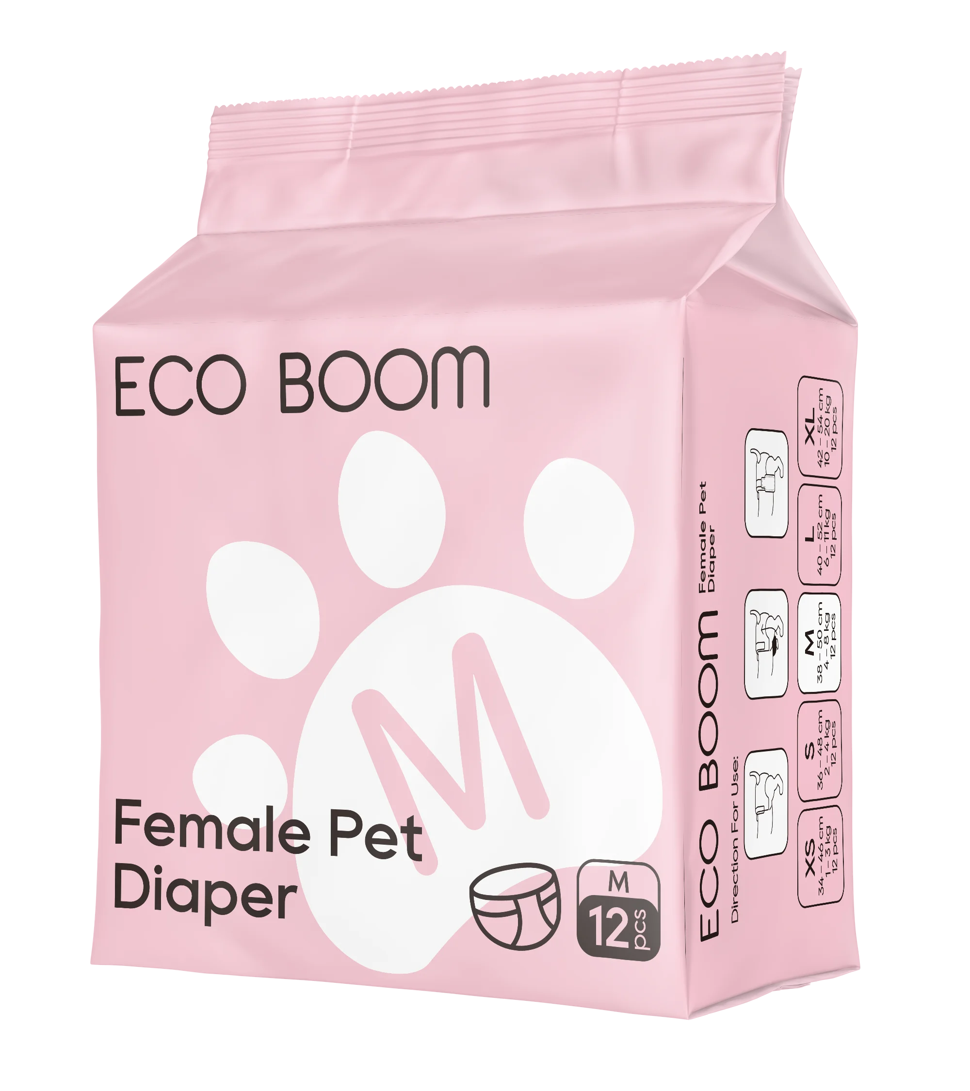 ECO BOOM sensitive comfort free sample soft buyer supplier pet diaper