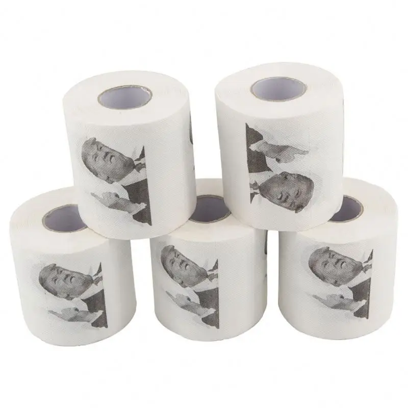 ECO-friendly Dissolving Custom Printing 2022 Colored Christmas Toilet Paper Tissues