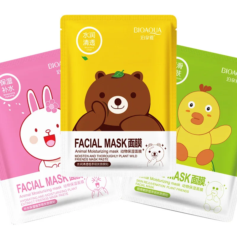 Wholesale Private Label Oem Face Maskss Beauty Sheet Organic Facial Whitening Hydrating Face Mask Mascarillas Facial