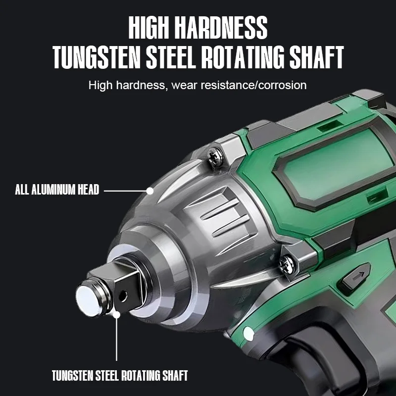 Popular Brushless 600 N.m Electric Cordless Li-ion Battery Power Impact Wrench