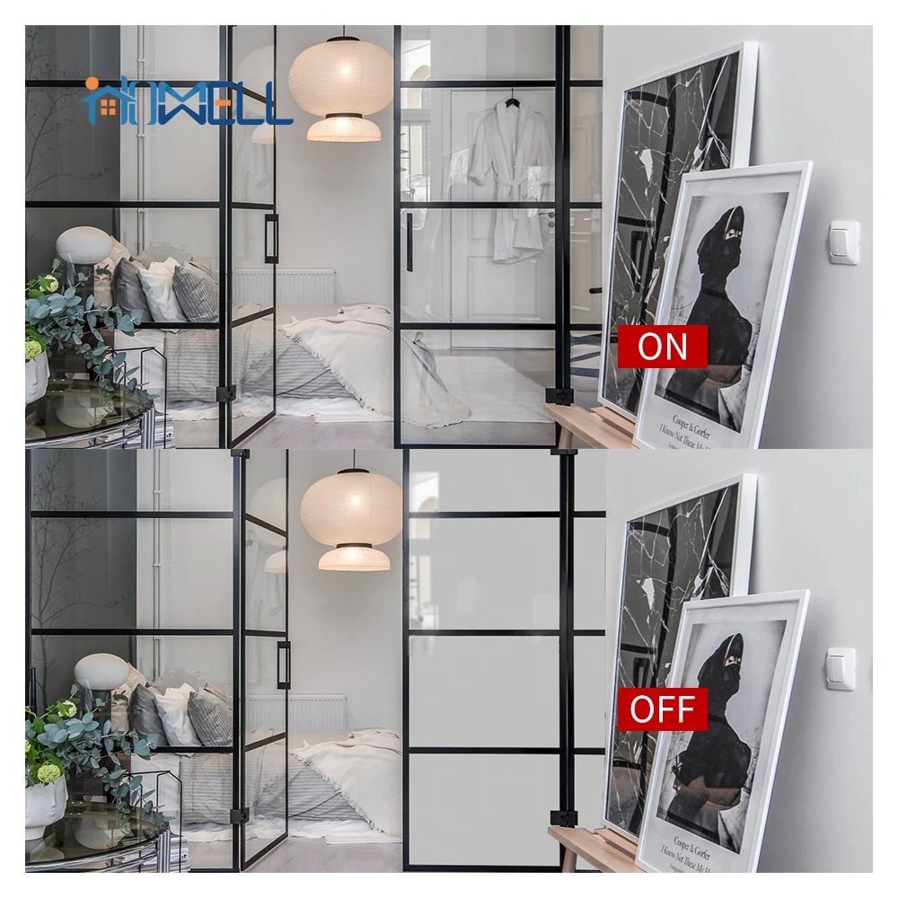 Electrochromic Smart Film Self Adhesive Switchable PDLC Privacy Glass Film For Home Windows