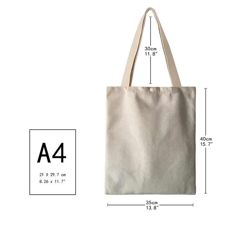 Best selling cute printing design custom high quality natural organic 100% cotton canvas tote bag