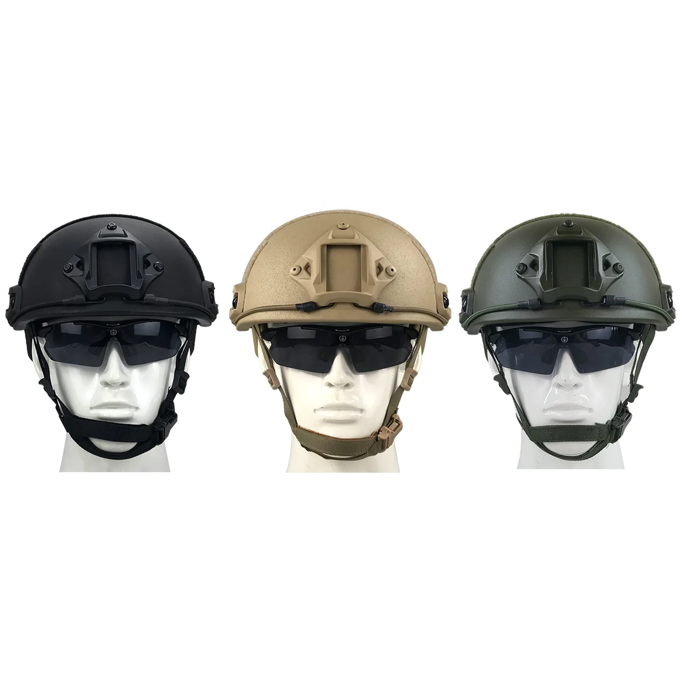 Factory supply MICH PASGT Tactical NIJ IIIA StandardBlack Army MilitaryFASTBallistic Bulletproof Helmet