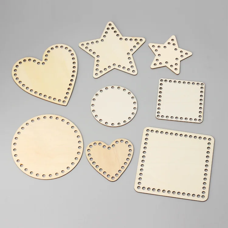 Unfinished Wooden Base for Crochet & Weaving Supplies DIY Bags Purse Making Needlework Wood Base Shaper Crochet Bag Bottom