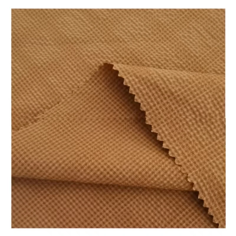 summer shirt fabric breathable wrinkle free short sleeves 100 polyester men and woman dress fabric